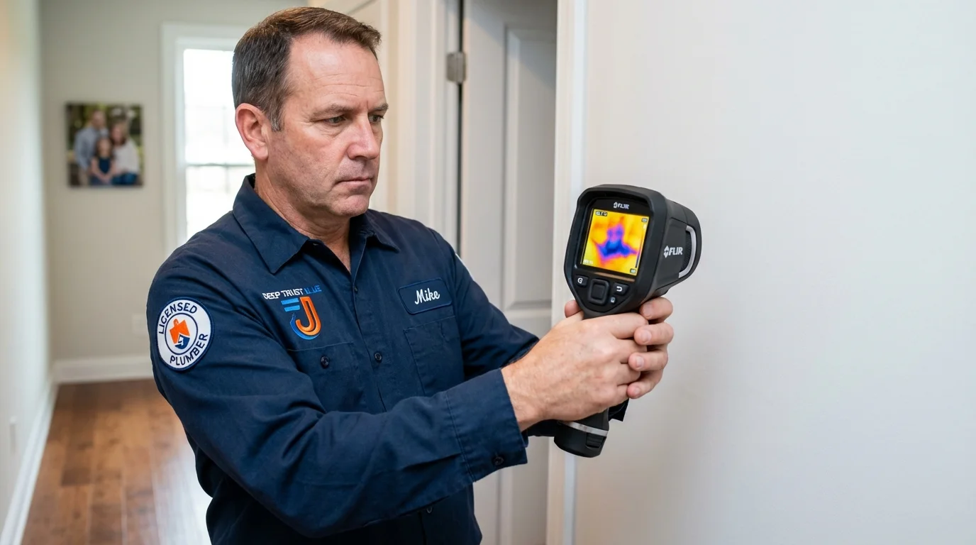 Thermal imaging leak detection by Johns Plumbing LLC in Pierceton